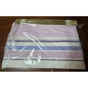 Vintage USA Cannon Combspun Percale Sheet Double Bed 81x108 Pima Blend Cotton